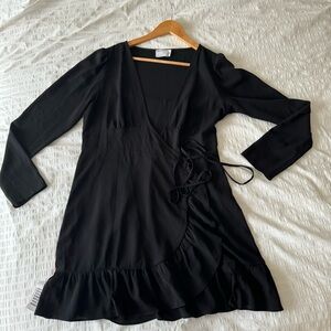 ASOS  Black Wrap Dress